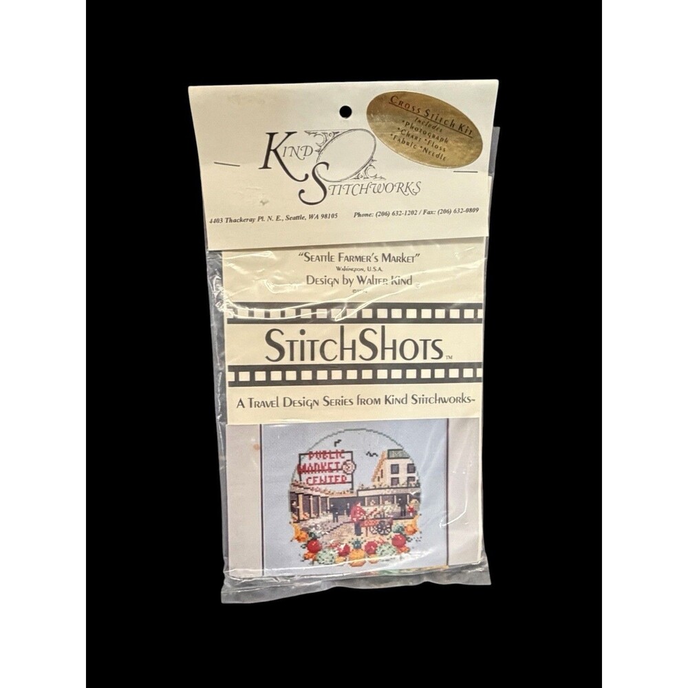 StitchShots Travel Design Series Seattle Farmer's Market 1994